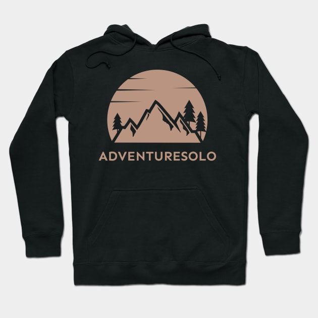 Adventure Solo, Solo Travel Hoodie by InF